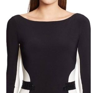 Lauren Ralph Lauren Embellished Color blocked Gown